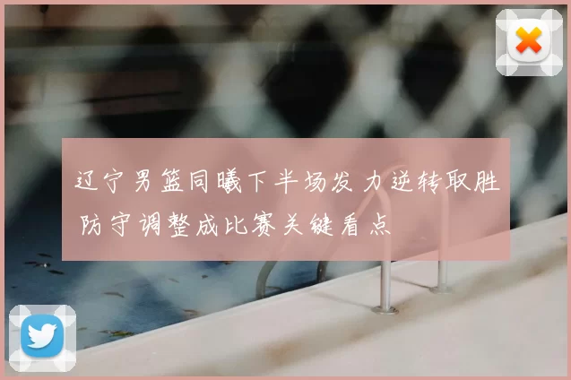 辽宁男篮同曦下半场发力逆转取胜 防守调整成比赛关键看点